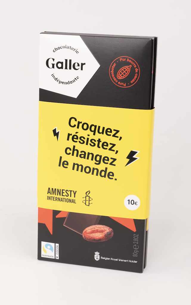 Duo de tablettes de chocolat Galler : lait profond et noir intense