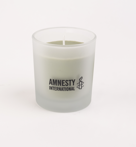 [1418] Bougie en verre parfumée thym-santal 